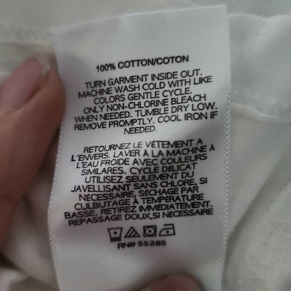 Express One Eleven Women's Size Small White Desert Vibes Ringer Short Sleeve Tee - Picture 4 of 7